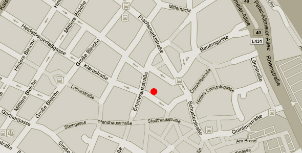 Karte: Mainz - Klarastraße 4 - Dalberger Hof