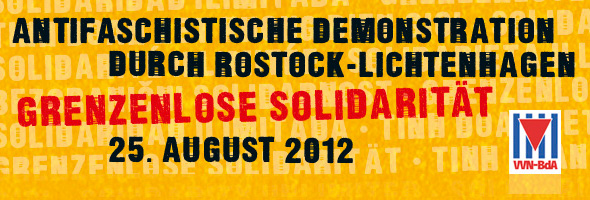 Demonstration Grenzenlose Solidarität - 25.08.2012 - Rostock-Lichtenhagen