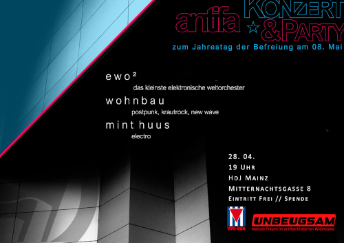 Flyer Antifa Konzert 28.04.2023